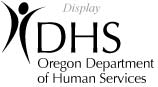 Example of the full DHS logo with figure, DHS initials, and agency name spelled out on two lines.
