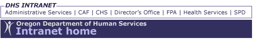 Oregon Department of Human Services Intranet
