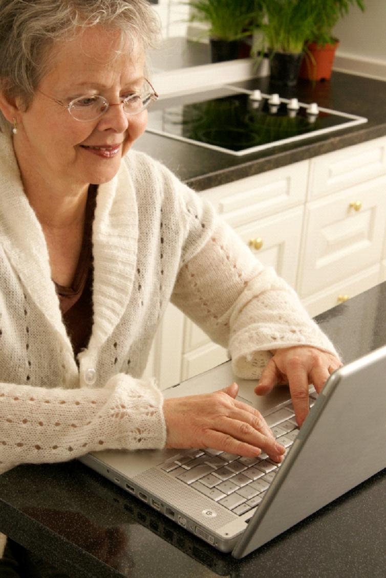 woman with laptop